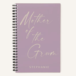 マザー・オブ・ザ・グルームミニマリスト・薄紫カスタム ノートブック