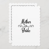 『マザー·オブ·ブライド』おもしろい·リハーサル·ディナー 招待状 (正面/裏面)