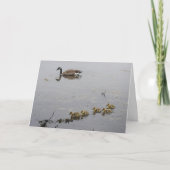 マザー・グースおよびがちょうの子の母の日カード カード (正面)