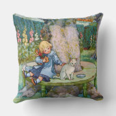 マザー・グースからの小さい子猫そして子供 クッション (裏面)