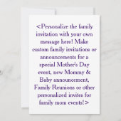 マザー&ソンカスタムファミリーキャラクター招待状 招待状 (裏面)