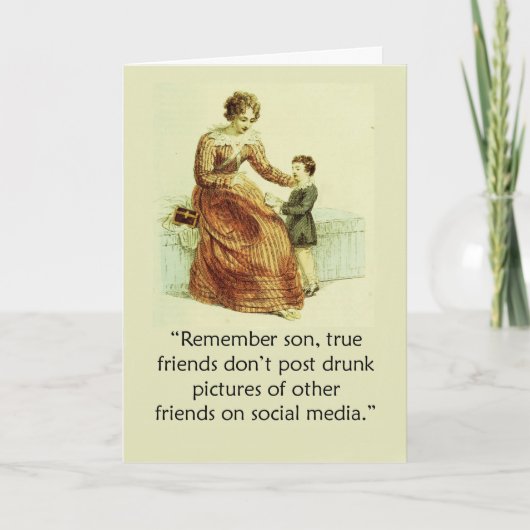 マザー・デおもしろいイ・アッカーマンのソーシャルメディア・カード カード (正面)