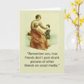 マザー・デおもしろいイ・アッカーマンのソーシャルメディア・カード カード (黄色い花)