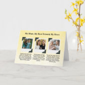 マザー・トリビュート・フォト・コラージュ カード (黄色い花)