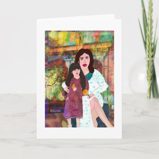 マザー&ドーターリーマリーのクリエイティブデザイン カード (正面)