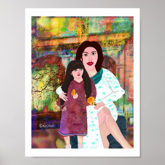 マザー&ドーターリーマリーのクリエイティブデザイン ポスター (正面)