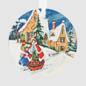 マザー・ドーター・クリスマス・ヴィクトリアン・アール・デコ オーナメント (裏面)