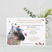 マザー・ネイチャー ベイビーシャワーの招待状： 招待状 (スタンド正面)