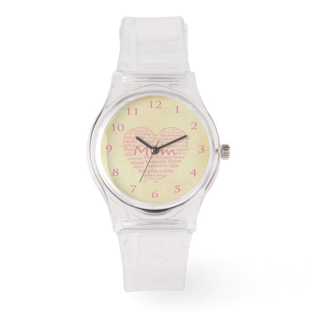 マザー・ハート・アウトラインの定義 腕時計 (正面)