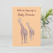 マザー＆ベイビーギザール カスタムベビーシャワー招待状 招待状 (スタンド正面)