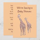 マザー＆ベイビーギザール カスタムベビーシャワー招待状 招待状 (正面/裏面)