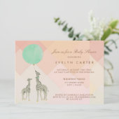 マザー＆ベイビーギリヤ＆バルーン | ベイビーシャワー 招待状 (スタンド正面)