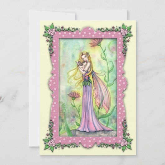 マザー＆ベイビーフェアリー ベイビーシャワー招待状 招待状 (正面)