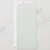 マザー&ベビーエレファントグリーンベビーシャワー招待状 招待状 (裏面)