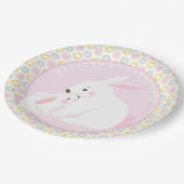 マザー&ベビーガールバニーベビーシャワー紙プレート ペーパープレート (アングル)