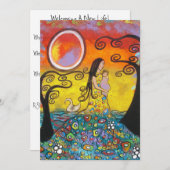 マザー/ベビーシャワー招待状 招待状 (正面/裏面)