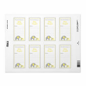 マザー&ベビーゾーンズイエローグレー蔵書票 ラベル (フルシート)