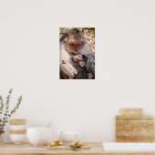 マザー&ベビーモンキー ポスター (キッチン)