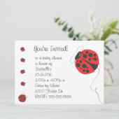 マザー·ラディバグとベビー·ラディバグ·ベビー·シャワー·インビット 招待状 (スタンド正面)