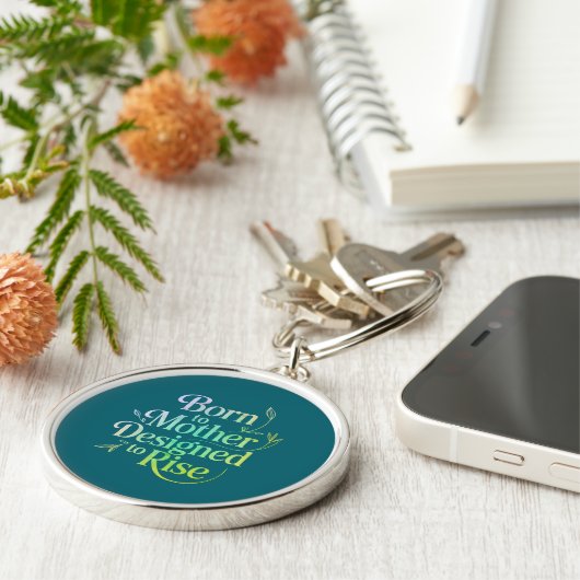 マザ生まれー引用文キーチェーン キーホルダー (側面)