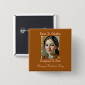 マザ生まれー引用文ピンボタンへ 缶バッジ (正面&裏面)