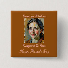 マザ生まれー引用文ピンボタンへ 缶バッジ