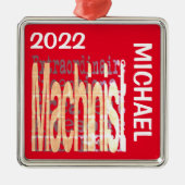 マシニスト超常連カスタム メタルオーナメント (正面)