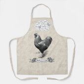 マシメおもしろいチキンプリンのジョーク エプロン (正面)