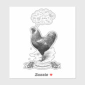 マシメおもしろいチキンプリンのジョーク シール (シート)