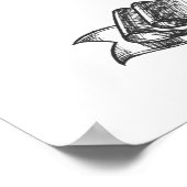 マシメおもしろいチキンプリンのジョーク ポスター (角)