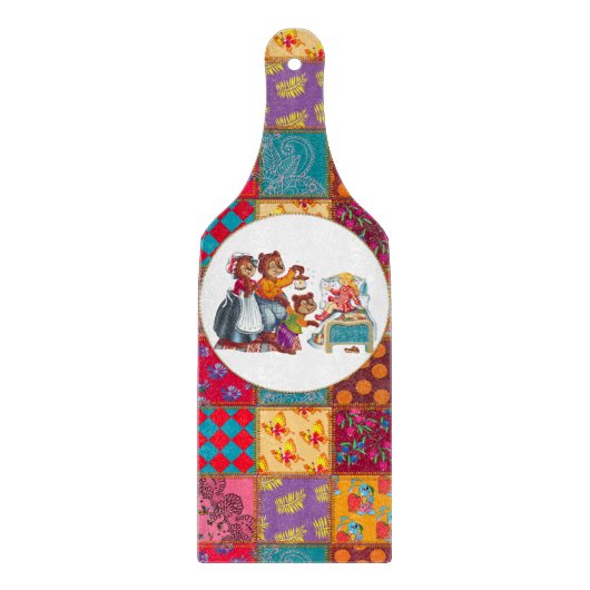 マシャとクマ3頭 カッティングボード (正面)