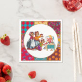 マシャとクマ3頭 スタンダードカクテルナプキン (インサイチュ)