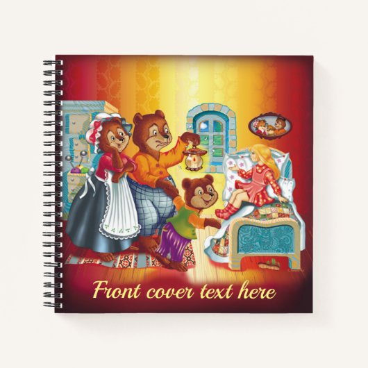 マシャとクマ3頭 ノートブック (正面)