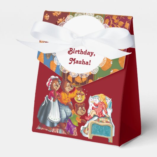 マシャとクマ3頭 フェイバーボックス (正面サイド)