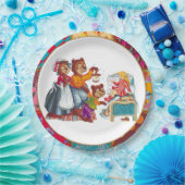 マシャとクマ3頭 ペーパープレート (パーティー)