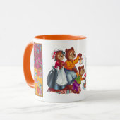 マシャとクマ3頭 マグカップ (正面左)