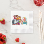 マシャとクマ3頭 縁ありカクテルナプキン (インサイチュ)