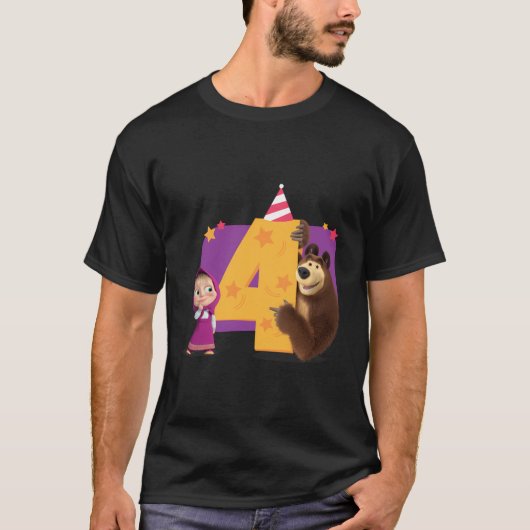 マシャとクマ Tシャツ (正面)
