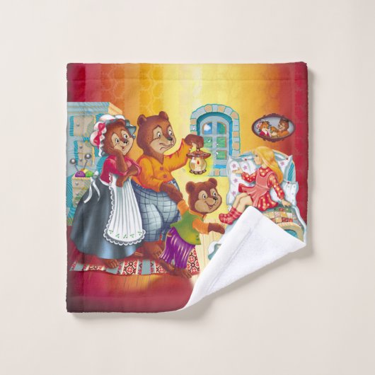 マシャと3匹のおとぎ話クマ ウォッシュタオル (ウォッシュタオル)