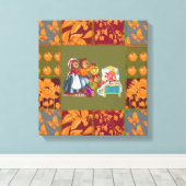 マシャと3匹のおとぎ話クマ キャンバスプリント (インサイチュ (ウッドフロア))