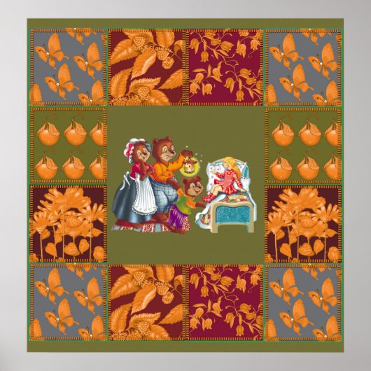 マシャと3匹のおとぎ話クマ ポスター (正面)