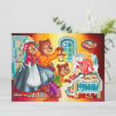 マシャと3匹のおとぎ話クマ 招待状 (スタンド正面)