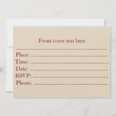 マシャと3匹のおとぎ話クマ 招待状 (裏面)