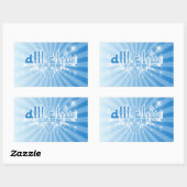 マシャアッラパープルイスラムフローラシール 長方形シール (シート)