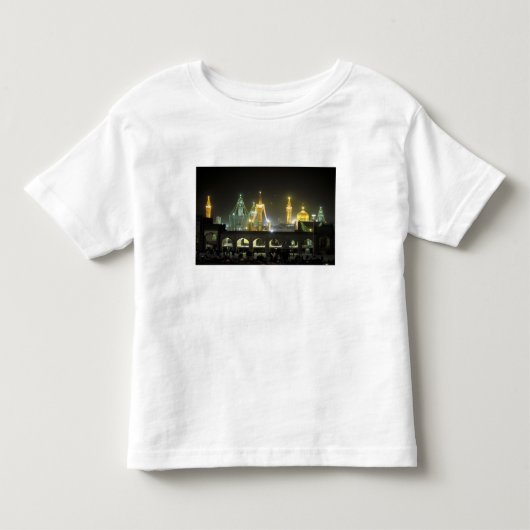 マシュハドの夜のイマーム・レザー廟複合体 トドラーTシャツ (正面)