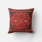 マシュハドの赤ペルシャじゅうたん クッション (裏面)