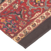 マシュハドの赤ペルシャじゅうたん テーブルクロス (アングル)