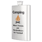 マシュマおもしろいロと友達とのキャンプことわざ フラスク (左)