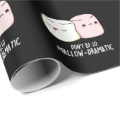 マシュマロでドラマチックなマシュマロなプンダークBGを許可しない ラッピングペーパー (ロールコーナー)