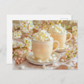 マシュマロと花枝のカプチーノ シーズンポストカード (正面/裏面)